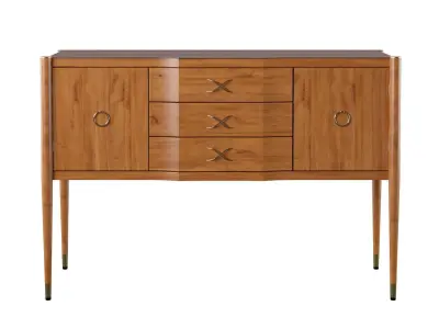 1950s Replicated Antique Sideboard AKD Custom Design 3D model