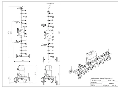 WG 0011 - Applicator SpikeWheel systems 600 3D model