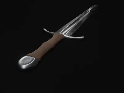 steel sword  3D model