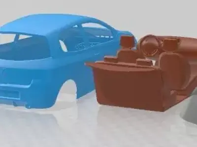 Renault Clio RS 2010 Printable Car 3D print model