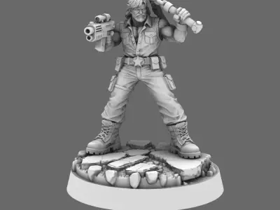 Colonial Troops Action Hero Chuck 3D print model
