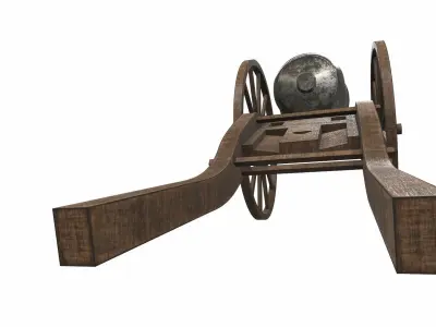 Cannon 3 old 3D model