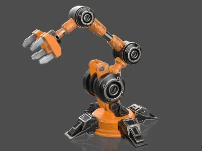 Industrial Robot Arm - 5-Textured 3D model