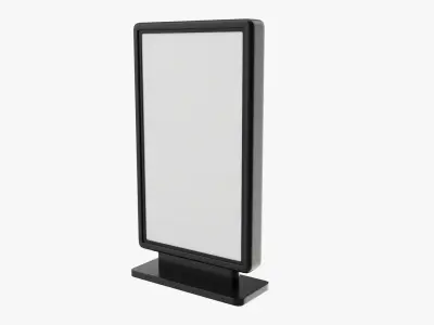 Advertising stand display mockup 09 3D model