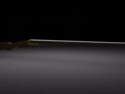 Double Barrel Shotgun  Free 3D model