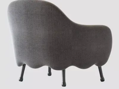 Armchair Cristina Celestino Corolla 3D model