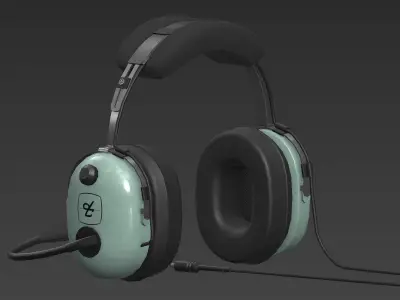 Headset Low-poly 3D model purchase