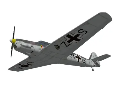 messerschmitt bf108 Taifun 3D model get