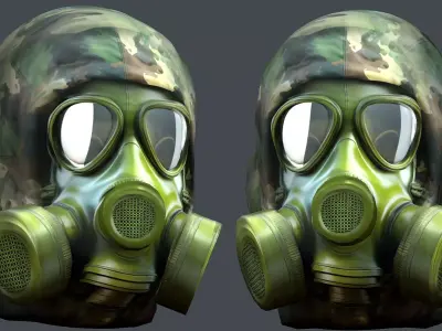 Helmet 3d model military combat Military Low-poly Low-poly 3D model 19