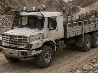 Mercedes-Benz Zetros 6x6 3D print model