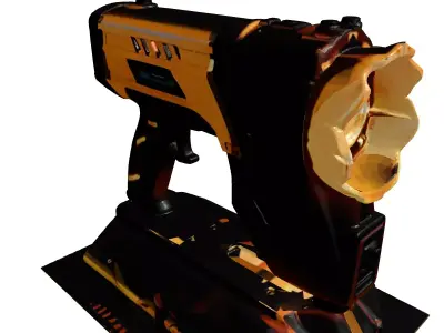 Futuristic Plasma Cutter 3D 3D model