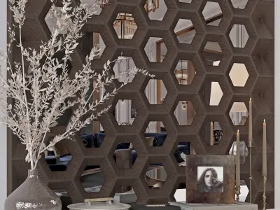 ANTIQUE BRAEE DECORATIVE SET 01 3D model