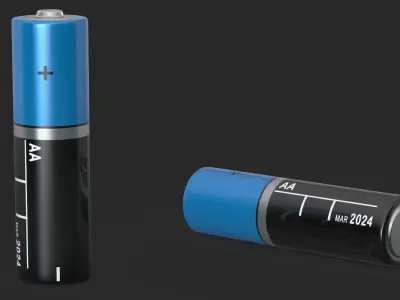 AA Battery 3D model