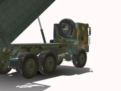 CAMINHAO 6X6 PORTA DRONE BR Low-poly 3D model
