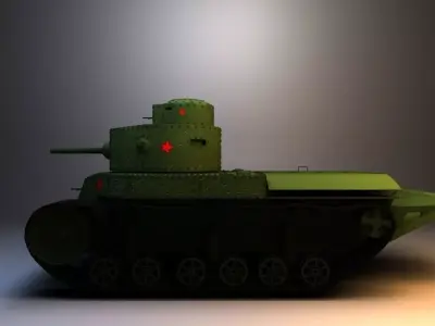 PROTOTYPE MEDIUM TANK T-24 3D model