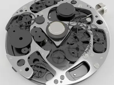 Watch Mechanism 3D model get