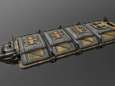 Cargo-Ship-Type-5 steampunk tank 3D model