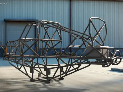  Custom Tubular Racing Frame Assembly Black 