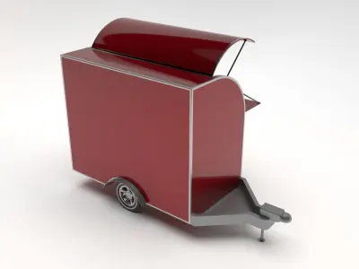 Mini Trailer Cart 3D model