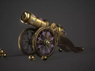Cannon 3D model 3