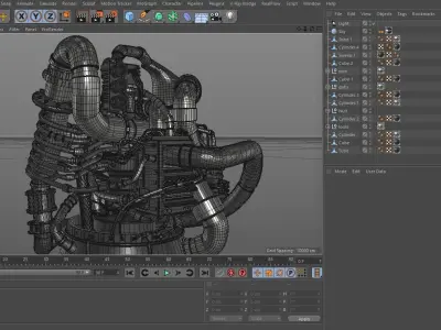 Engine  Rocket 3D model