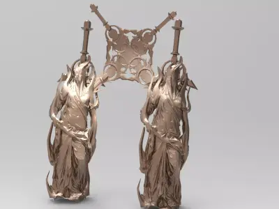 Kamelot Origins sword sculpture 2 3D model