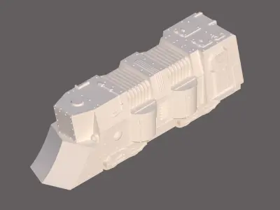 Forge Train 3d Printable model for 28mm Gaming 3D print model