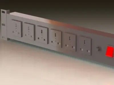 Elcom-power distribution box 3D model