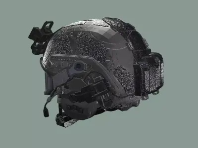 High Cut Tactical Helmet 3D Model Low-poly 3D model