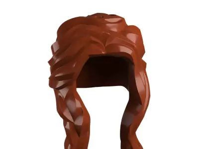 Custom3Dprint Minifigure Accessory - Minifigure Hair S2 - 032 3D print model