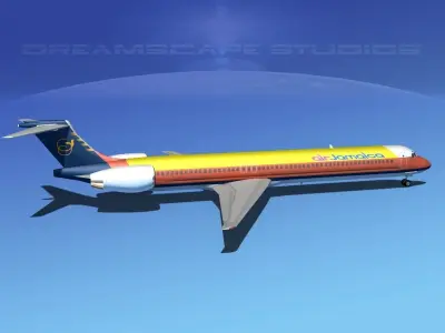 McDonnell Douglas MD80 Air Jamaica 3D model