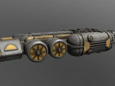 Cargo-Ship-Type-2 steampunk tank 3D model