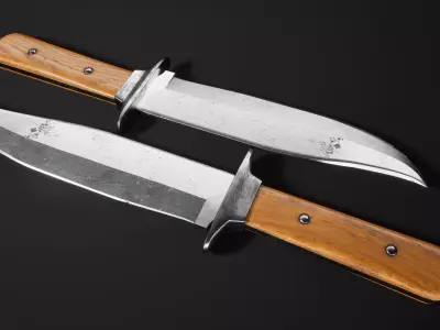 Hunting Knife - Red Dead Redemption 2 Low-poly 3D model