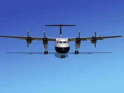Dehavilland DHC-7 Texasair 3D model