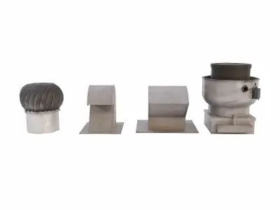 Roof vent   Low-poly 3D model