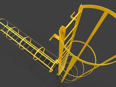 Ladder V02 - High Poly 3D model