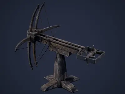 Ballista ball projectile Low-poly 3D model