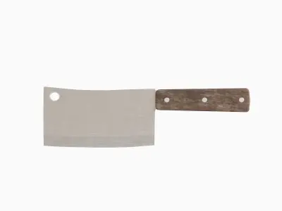 Meat Cleaver A 03 Low-poly 3D model
