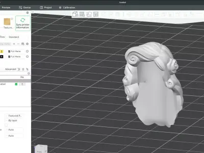 Custom3Dprint Minifigure Accessory - Minifigure Hair S2 - 114 3D print model