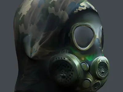 Helmet 3d model military combat Military Low-poly Low-poly 3D model 47