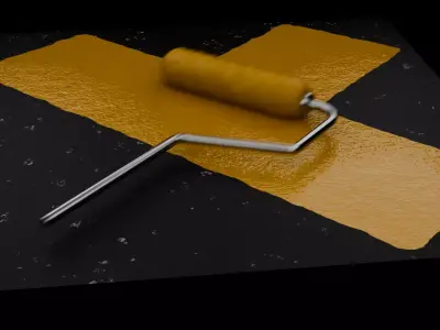 Paint Roller 3D model buy