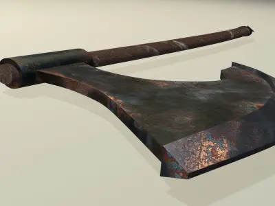 AXE model 3d  Low poly Low-poly 3D model