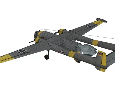 Nord Noratlas N-2502 Low-poly 3D model