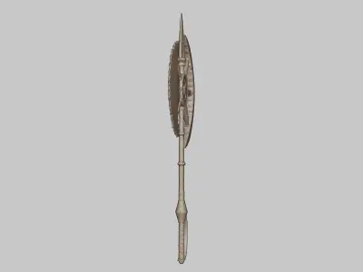 Stylized Water Axe High Poly 3D model