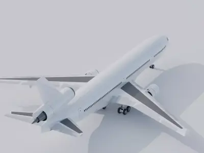 McDonnell Douglas MD-11 3D Model Low-poly 3D model