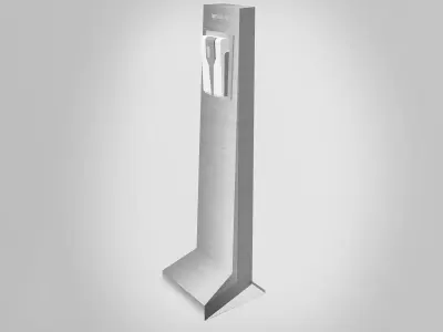 Disinfection Station Low-poly 3D model