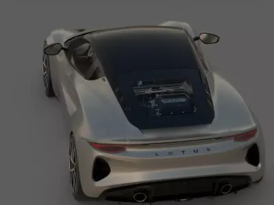 2022 Lotus Emira V6 3D Model The Final Lotus Combustion Soul Low-poly 3D model