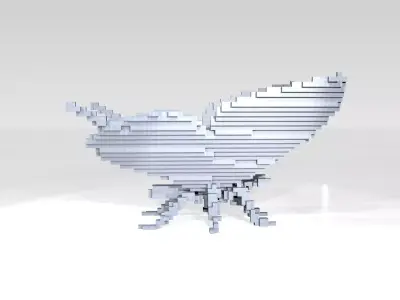 Butterfly Voxel 3D model