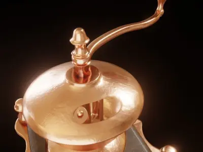 Retro Coffee Grinder 3D model