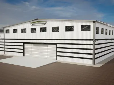 Industrial hall  3D model